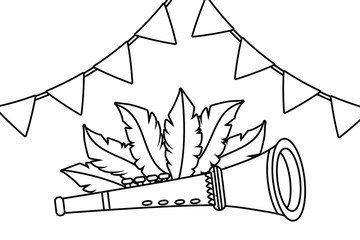 trumpet musical instruments in black and white