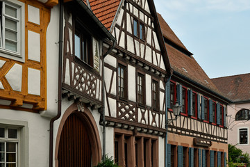 fachwerkbau in der ladenburger altstadt