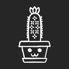 Hedgehog cactus chalk icon