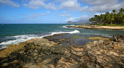 Fototapeta na wymiar West Oahu coast, Hawaii