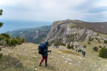 Fototapeta premium Crimea. Sea and mountains. this region has everything for recreation and tourism.