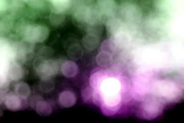 Purple green haze bokeh