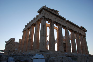 Obraz premium Turystów na Akropolu Ateny, Grecja. Czerwiec 2016.
