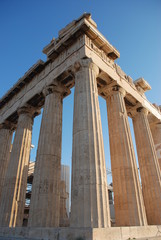 Tourists on the Acropolisof Athens, Greece. June 2016. 