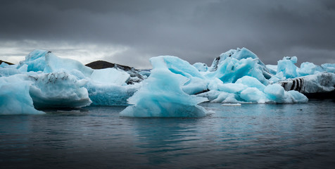 Iceberg lagoon at Jokulsarlon Iceland