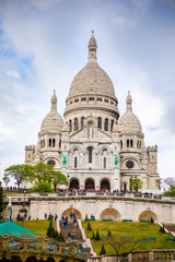 Fototapeta premium Basilica Sacre Couer na Montmartre w Paryżu, Francja