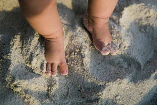 Baby Feet in Sand