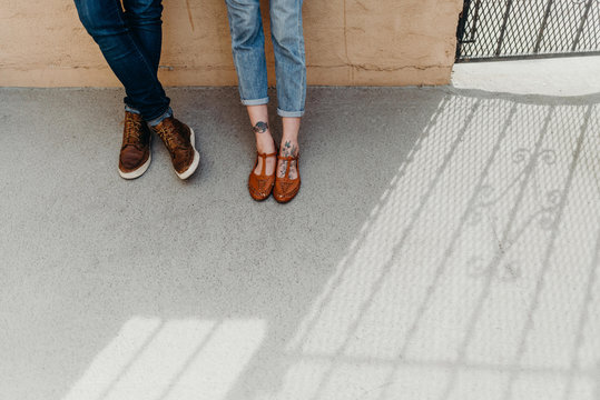 The Feet of Two Women & A Shadow