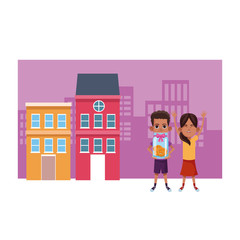 young kids avatar carton character