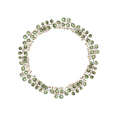 Rustic floral wreath