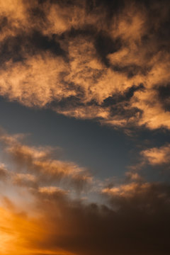colored sunset sky