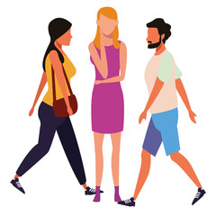 casual people cartoon