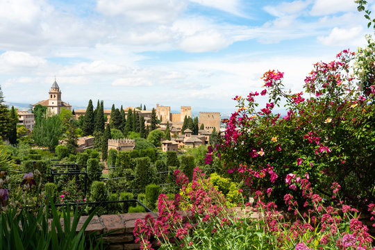 Alhambra Palace from the Generalife - Granada, Spain