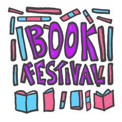 Book concept. Vector illustration in doodle style.