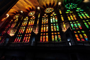 Obraz premium stained glass window