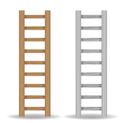 wooden ladder, vector illustration