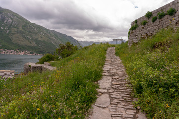 Our Lady of the Rocks Church view from Crkva Gospe od Andela. Crkva Gospe od An ela 1585g.