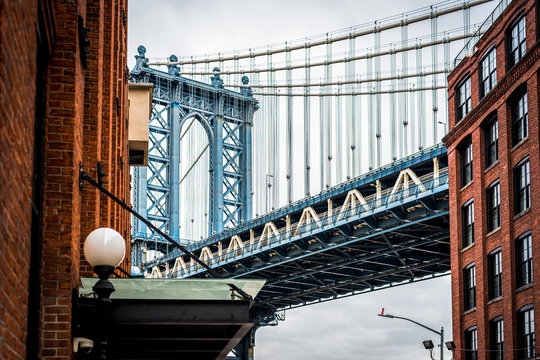 Fine Art Photography of Manhattan bridge in Dumbo Brooklyn NYC - New York City, NY
