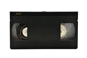 Obraz premium Videotapes for home use on a white background.Videocassette