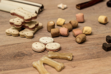 Pet food, snacks for dogs