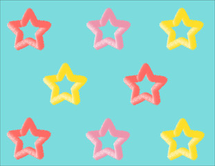 furry star, pink star, star background