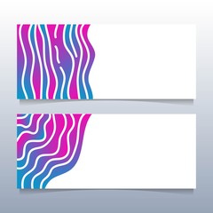ABSTRACT COLORFUL BANNERS III