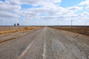 Zhezkazgan - Kyzylorda highway in Kazakhstan
