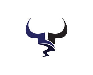 Bull horn logo and symbols template icons app