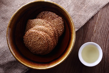sesami crunchy pancake