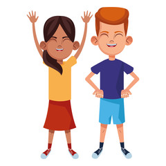 young kids avatar carton character