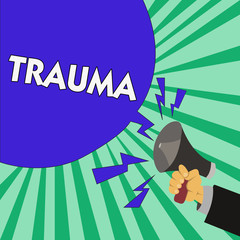 Text sign showing Trauma. Conceptual photo deeply distressing or disturbing experience Physical injury.