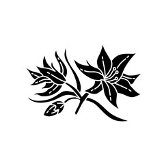 Flower Leaf Illustration Design Template Vector