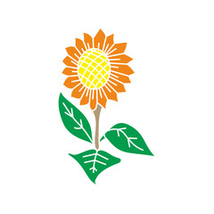 Flower Leaf Illustration Design Template Vector