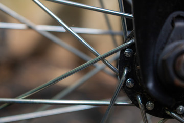 Fototapeta na wymiar bike spokes
