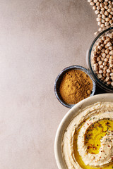 Hummus with olive oil