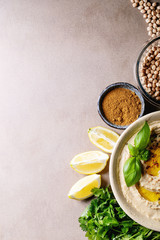 Hummus with olive oil
