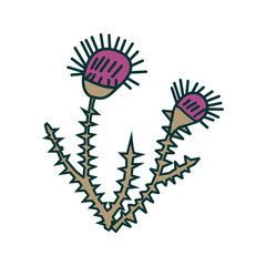 Flower Leaf Illustration Design Template Vector