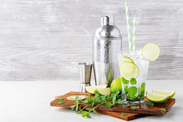 Home made mojito cocktail