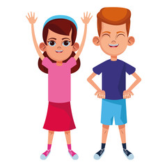 young kids avatar carton character