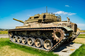 Fototapeta na wymiar m60 Patton main battle tank