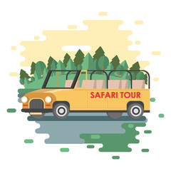 Safari tour truck vehicle