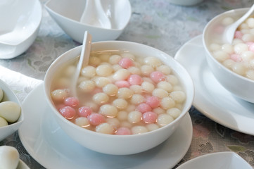 Rainbow Thai Glutinous Rice Balls