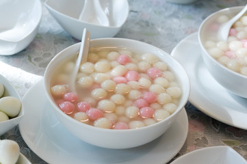 Rainbow Thai Glutinous Rice Balls