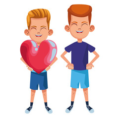 Obraz premium young kids avatar carton character