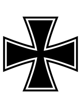 logo eisernes kreuz deutschland deutsch german militär armee soldat kämpfen cool design