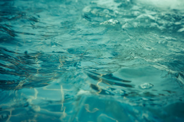 Blue water wave