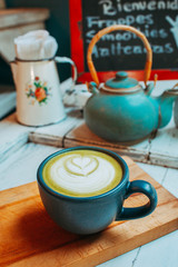 Té verde con tetara y servilletero