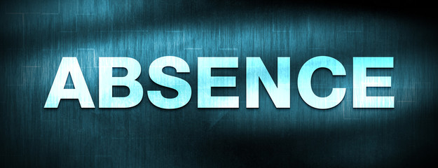 Absence abstract blue banner background