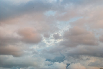 Fototapeta na wymiar Fluffy clouds in the sky.