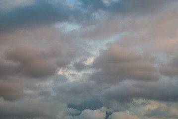 Fototapeta na wymiar Fluffy clouds in the sky.